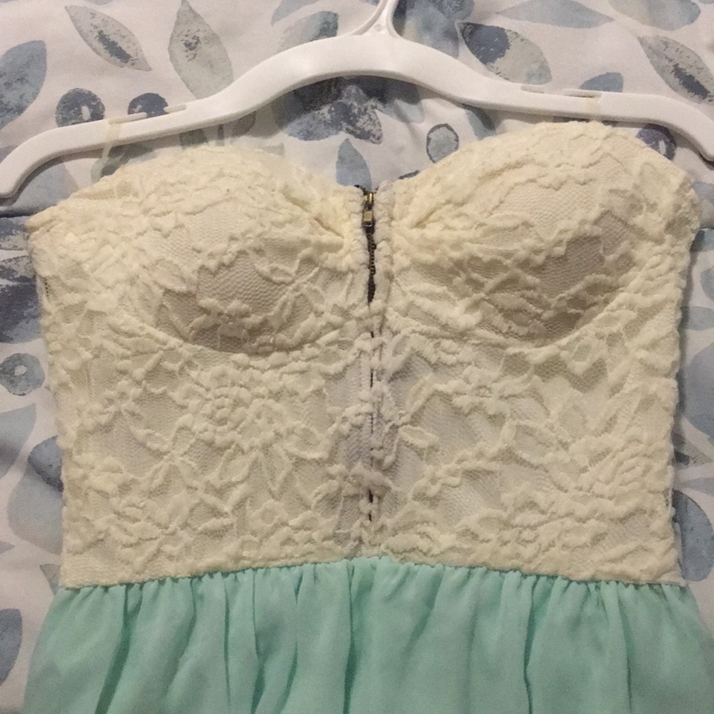 Strapless cocktail dress